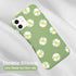 JOYLAND Mustard Green Daisy Flower Phone Case for iPhone 7/8/SE 2020, Soft Liquid Silicone with Microfiber Lining.