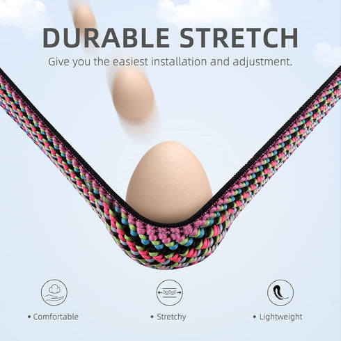 Witzon Elastic Bands for Fitbit Versa 2 / Versa / Lite, Soft Loop Nylon Fabric Replacement Straps, Colorful