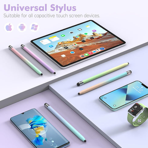 StylusHome 5 Pack Stylus Pens for Touch Screens, Dual-end High Sensitivity Capacitive Stylus for iPad, iPhone, Android