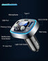 LIHAN USB C Bluetooth Adapter for Car, AUX Wireless FM Radio Transmitter, Handsfree Calling & Audio Receiver