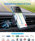 andobil 2026 17 15 14 13 S26 S25 Upgraded Car Phone Holder Mount for Vent, Military Sturdy Metal Clip Air Vent Phone