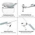 Valkit Airpods Pro Case with Lock Clip - Carbon Fiber Texture Cover with Keychain for Men Women, Shockproof Protective