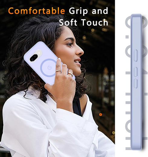 LATVIN 9a 1 Phone Cover for Google Pixel Case | with Screen Protector, Compatible with MagSafe, Magnetic, Military