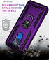 Compatible with Moto G Play Case, Purple Military Grade Hybrid Hard PC Soft TPU Shockproof with HD Screen Protector