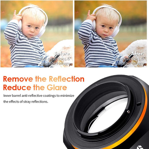 K&F CONCEPT X-Pro1 Lens Mount Adapter for EOS EF/EFS Lens to FujiFX Mount X Camera X-Series Mirrorless Cameras