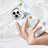 BAISRKE Clear Floral Pattern Case for iPhone 13 Pro, Shockproof Hard Back Cover for Girly Women, 6.1 inch, Daisies