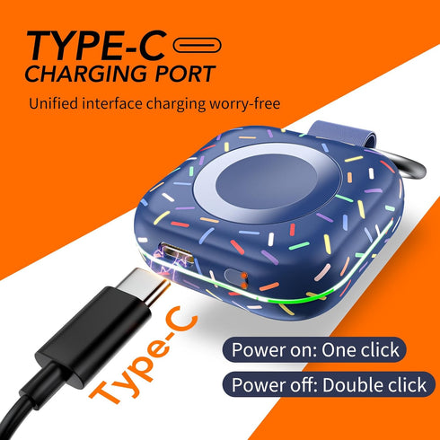 Portable Charger for Apple Watch, Wireless Magnetic iWatch Charger 1200mAh Power Bank for Apple Watch 9/8/7/6/SE/5/4/3/2