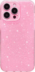 Hython iPhone 15 Pro Case, Glitter Cute Sparkly Shiny Bling Phone Cover, 6.1", Thin Slim Fit Shockproof Rubber, Bright