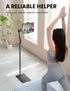 SteelStorm 360-Degree 4.7~12.9 Tablet Floor Stand, Rotatable Metal Tablet Holder Stand, Adjustable Height and Angle