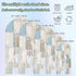 Jnbasdffb 6.6 Blue Brown Color Blocks Wedding Arch Cover,Stretchy Spandex Arch Backdrop Stand Covers FT,Abstract Oil