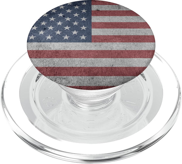 Patriotic US Flag Vintage American PopSockets for Men Boys, MagSafe PopGrip for iPhone