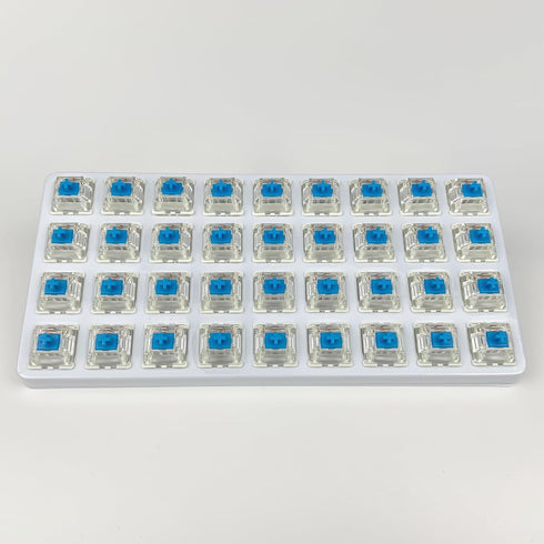 Gateron G Blue Pro 3.0 Switches Pre-lubed 3pin RGB SMD Clicky for Gaming Mechanical Keyboard (36Pcs, Pro Blue 3.0)