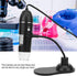 Fydun Digital Microscope, 50X-1000X USB Electronic Microscope with Bracket and 8 Adjustable LED Lights