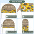 Jnbasdffb 7.2 Country Yellow Sunflowers Wedding Arch Cover,Stretchy Spandex Arch Backdrop Stand Covers FT,Vintage Wood