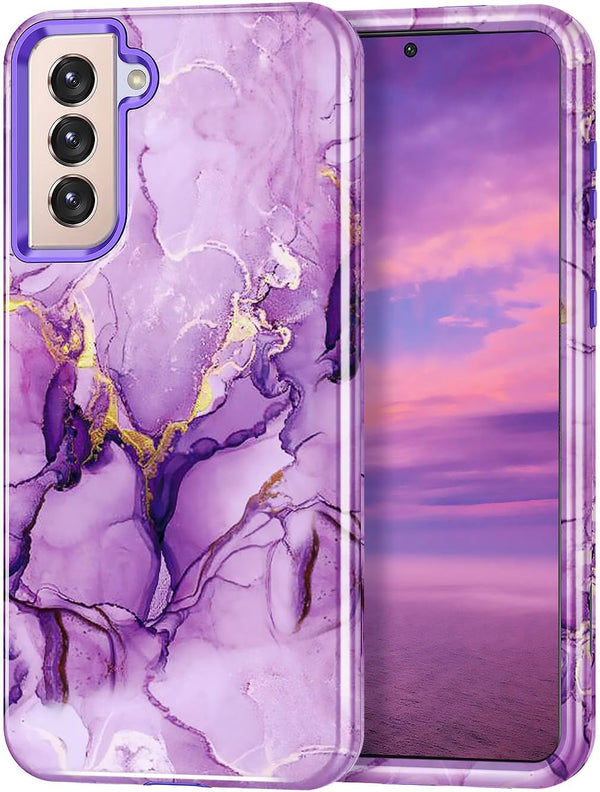 Lamcase for Galaxy S21 Plus 5G Case, Heavy Duty Shockproof Hybrid Hard PC Soft TPU Bumper for Samsung Galaxy S21+ 6.7