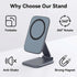 TATREBCRE Magnetic Phone Holder for Car, Ultra-Thin Adjustable Mobile Phone Stand, Foldable Anti-Shake Magnetic Suction