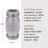 XRDS -RF 5PCS N-Female to N-Female Connector RF Coax Cable Adapter Barrel Connectors Double Female Connector Plug (NOT for TV)