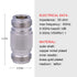 XRDS -RF 10PCS N-Female to N-Female Connector RF Coax Cable Adapter Barrel Connectors Double Female Plug