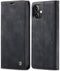 SINIANL Leather Wallet Case for iPhone 12 Pro Max, Book Folding Flip Case with Credit Card Holder, Black
