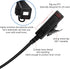 SL300 TLK100 Acoustic Tube Earpiece with PTT Mic, Walkie Talkie Headset for Motorola SL Series 2 Way Radio