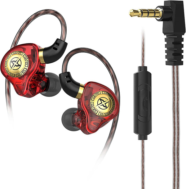 FEDAI X1 in-Ear Earbud, 11mm Moving Coil Unit in Ear Headphones, Over Ear Earbuds Wired Earphone with 1DD HiFi Bass