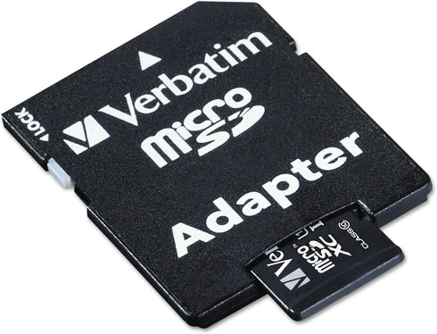 Verbatim 64GB Premium MicroSDXC Memory Card with Adapter, UHS-I V10 Class 10