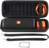 co2CREA Hard Travel Case for JBL Flip 6 FLIP 5 Waterproof Portable Bluetooth Speaker (Black Case + Inside Black)