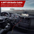 2 Pack 3 2-Wire 12V 4.8ft 16AWG Ullnosoo CB Radio Power Cord, Pin with Lighter Plug Compatible with Cobra Galaxy