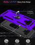 IKAZZ for Galaxy Note 9 Case,Military Grade Shockproof Heavy Duty Protective Phone Case Pass 16ft Drop Test with Magnetic Kickstand for Samsung Galaxy Note 9 Purple