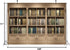 BELECO 9x6ft Fabric Vintage Wooden Bookshelf Backdrop Library Study Living Room Bookcase Books Background for Video