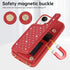 KYFSJPT 12/12 Pro(6.1") Crossbody Wallet Case for iPhone with Detachable Strap - PU Leather Flip Folio with Card Slots