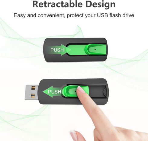 Aiibe 128GB 128 2.0 128GB 128G Flash Drive USB Flash Drive GB Thumb Drive USB Memory Stick Zip Drive Backup Jump Drive