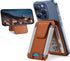 Miracase Magnetic Wallet for Men/Women, 3 Slots, 6-8 Card Holder for iPhone 16/15/14/13/12 Series, Adjustable Stand &