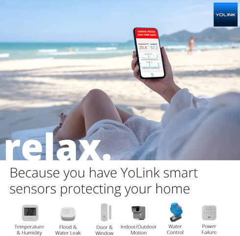 YoLink LoRa Smart Motion Detector, Indoor Motion Sensor, Wireless Range 1/4 Mile, Alexa, IFTTT, Hub Required