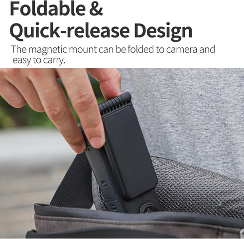 Magnetic Bracket Mount for DJI Pocket 2/3, Quick Release Adapter for Insta360 X/2/3/4, GoPro Series Accessories