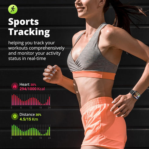 Smart Watch with Music Playback, Camera Control, Health Monitoring, Bluetooth Calling, AI Voice Assistant