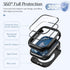 2-Pack Goton Waterproof Apple Watch Case for Series 9 8 7, 360 Protective Glass Face Cover + Back Bumper