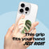 On The Grip (Albo OnTheGrip Cute Acrylic Tropical Leaf Design Collapsible Expandible Mobile Phone Grip Stand Holder