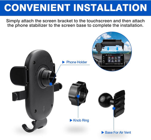 Autorder Car Phone Holder for 2023-2025 Honda CR-V Accessories, 9-inch Cell Phone Mount with Dash Organizer