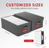 DVD Storage Box - Pack of 3 Stackable DVD Case Holder Organizer, Holds up to 75 DVDs - Grey