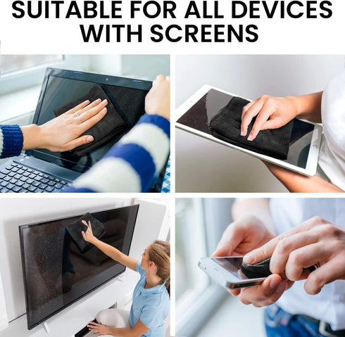 Screen Cleaner Spray (16oz x 2 Pack) - Large Bottle for TV, Computer, Laptop, Phone, iPad - Microfiber Cloth Included