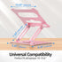 Urmust 10-15.6"(Rose Laptop Notebook Stand Holder Adjustable Laptop Stand Portable Computer Riser Compatible
