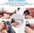 Industrial Sensor Connector Plug, Lonlonty M8 Connector 3-Pin A Coding UTP IP67 Waterproof Adapter
