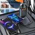 QUVFHE Charger,5 1 5.3 MP3 Player,2 Retractable Car in PD Car Phone Charger with Bluetooth FM Transmitter,Handsfree