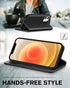 TUCCH Wallet Case for iPhone 12 Pro/iPhone 12 5G, Premium PU Leather Flip Folio Cover with Card Slot and Stand Design