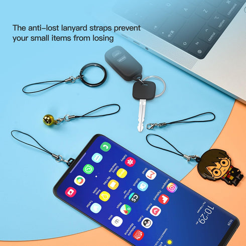 10X USB C Anti Dust Plug, Phone USB Type C Dustproof Cover Protector with Easy-Grip Tab Lanyard & Cleaning Brush for