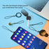 10X USB C Anti Dust Plug, Phone USB Type C Dustproof Cover Protector with Easy-Grip Tab Lanyard & Cleaning Brush for