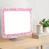 Yuanchu 23"-27" Lovely Computer Monitor Cover, Cute Bow-knot Dust Protector Pink TV Screen Monitor Decoration Dust
