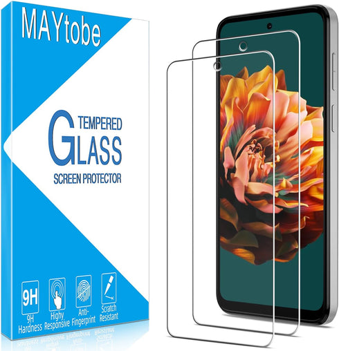MAYtobe Tempered Glass Screen Protector for Motorola Moto G 5G (2023) - 2-Pack, Bubble Free & Case Friendly