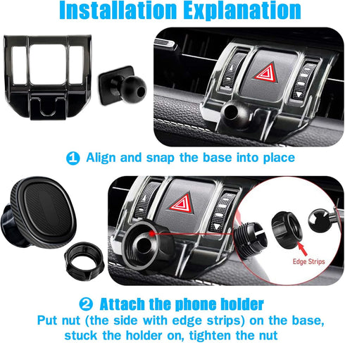 Car Phone Holder Stand Mount for Toyota RAV4 2019-2024 Premium XLE, Adventure, TRD Off-Road, Limited, Hybrid XSE